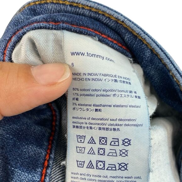 Tommy Hilfiger Denim Jeans MID RISE Legging Size 6 WP612 - Picture 9 of 9